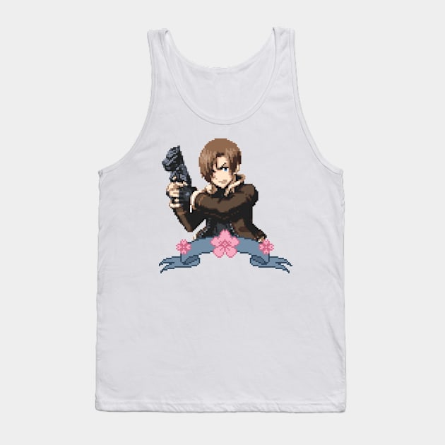 Leon Kennedy Pixel Design Tank Top by AlleenasPixels